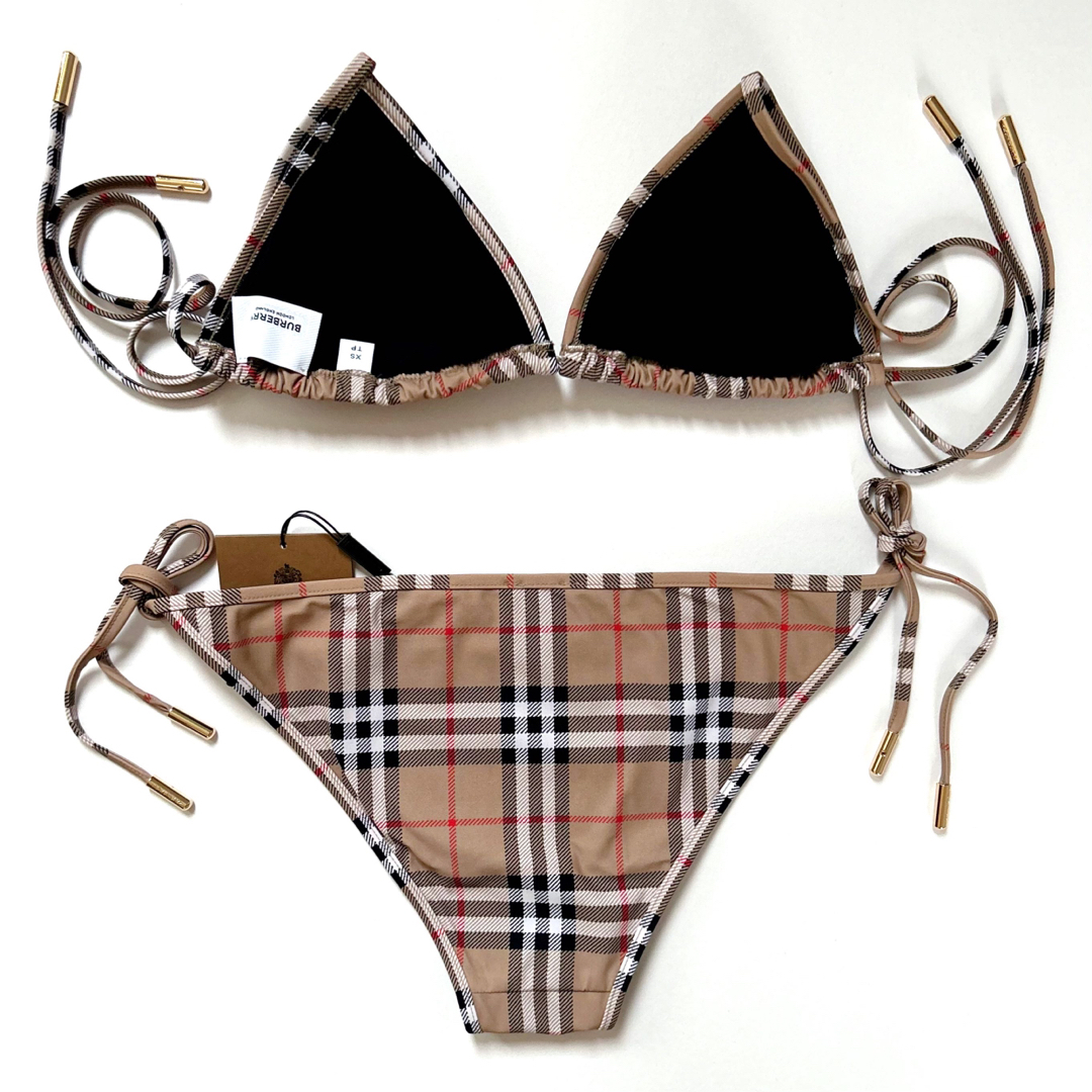 BURBERRY - 新品 BURBERRY バーバリー チェック ビキニ 水着 BURBERRY - 新品 BURBERRY バーバリー チェック ビキニ 水着