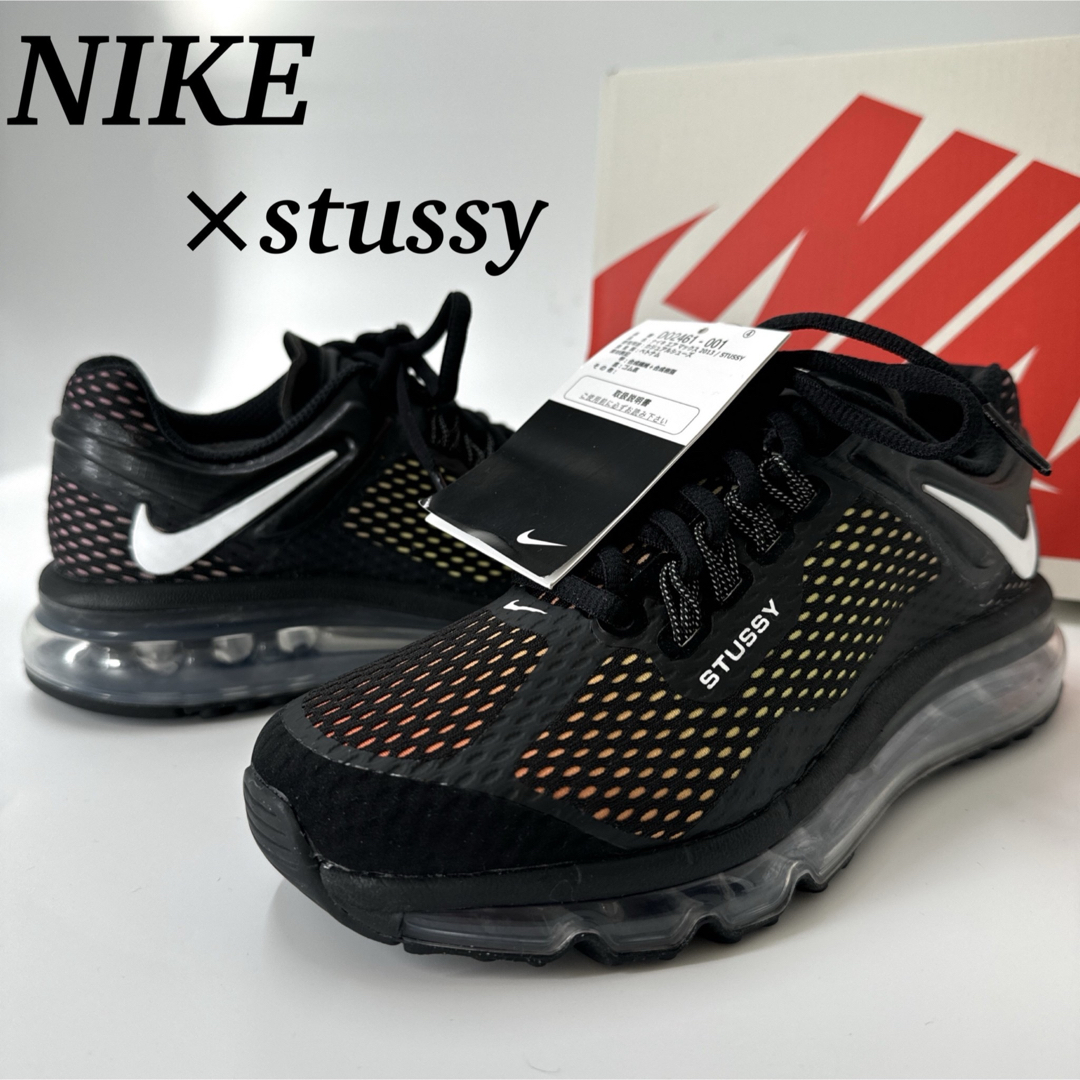 NIKE - 未使用 限定 23.5㎝ STUSSY NIKE AIR MAX 2013 黒の通販 NIKE - 未使用 限定 23.5㎝ STUSSY NIKE AIR MAX 2013 黒の通販