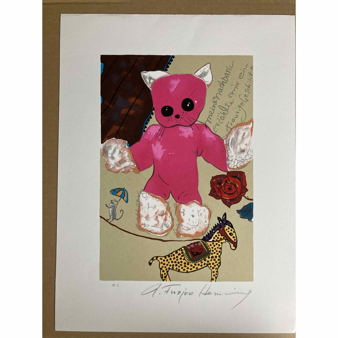 フジ子ヘミング アート 真作;直筆サイン入りの通販 by muku's フジ子ヘミング アート 真作;直筆サイン入りの通販 by muku's