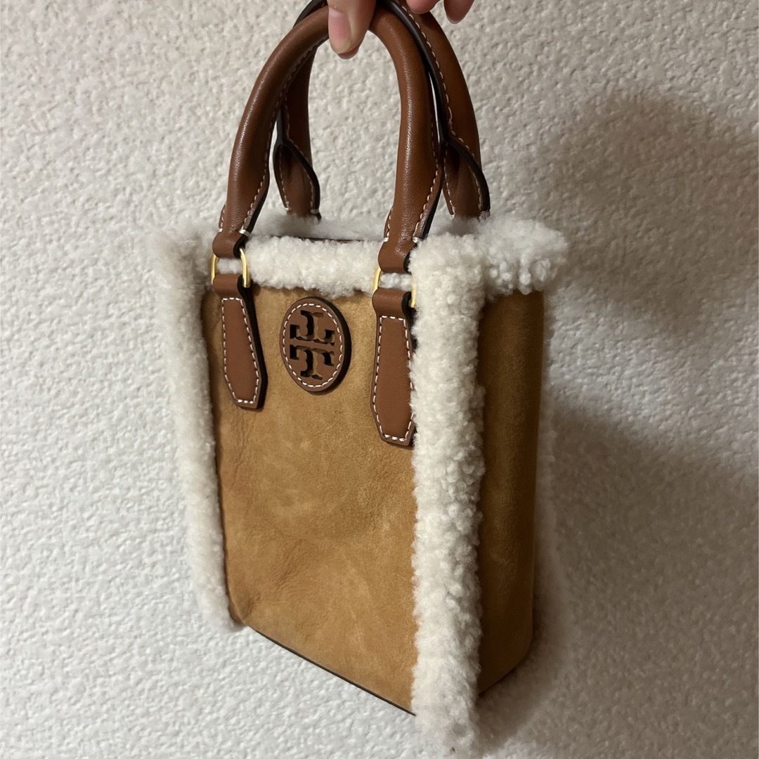 Tory Burch - トリバーチ ブラウン ホワイト ミニバッグの通販 Tory Burch - トリバーチ ブラウン ホワイト ミニバッグの通販