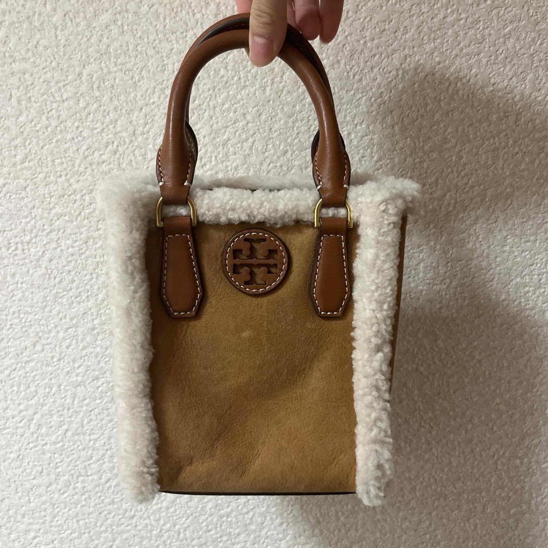 Tory Burch - トリバーチ ブラウン ホワイト ミニバッグの通販 Tory Burch - トリバーチ ブラウン ホワイト ミニバッグの通販