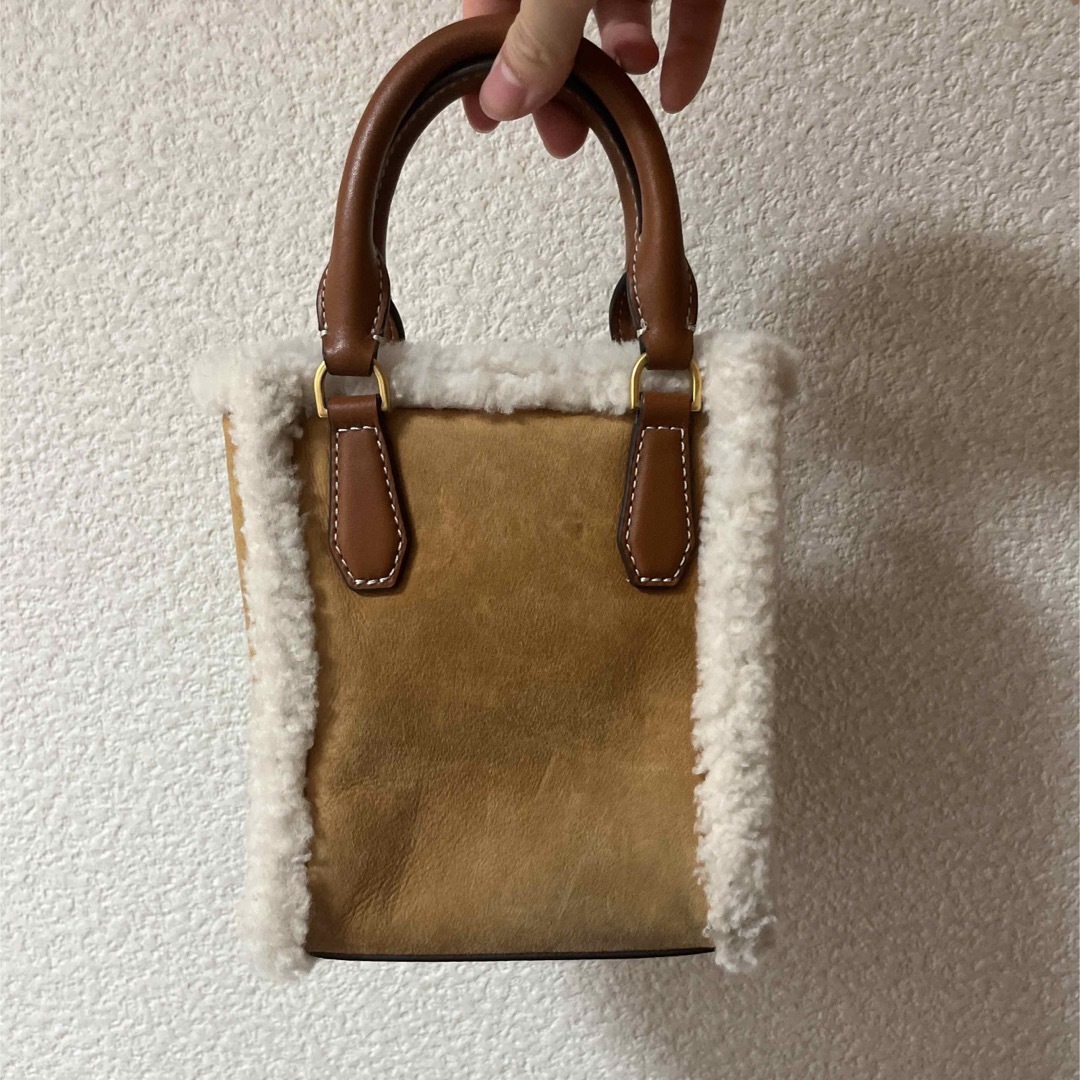 Tory Burch - トリバーチ ブラウン ホワイト ミニバッグの通販 Tory Burch - トリバーチ ブラウン ホワイト ミニバッグの通販