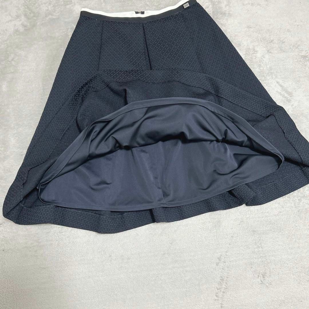 FOXEY NEW YORK】(38) 日本製 コットン デザイン スカート FOXEY NEW YORK】(38) 日本製 コットン デザイン スカート