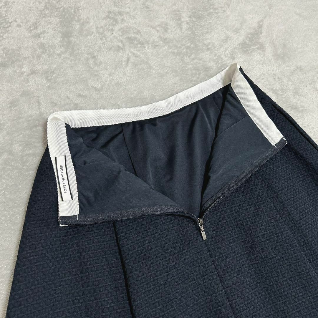 FOXEY NEW YORK】(38) 日本製 コットン デザイン スカート FOXEY NEW YORK】(38) 日本製 コットン デザイン スカート