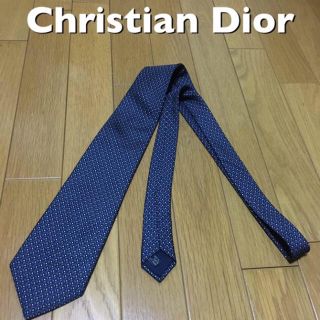 クリスチャンディオール(Christian Dior)のChristian Dior★シルク100% ブルー系 クリスチャン ディオール(ネクタイ)