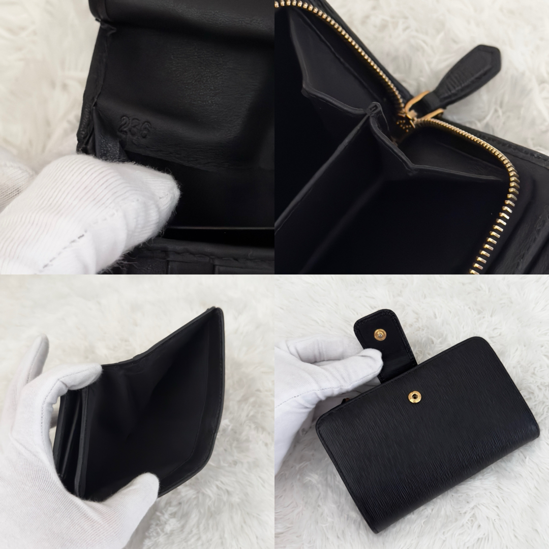 ☆美品☆PRADA プラダ ヴィッテロムーヴ 財布 ブラック 二つ折り ☆美品☆PRADA プラダ ヴィッテロムーヴ 財布 ブラック 二つ折り