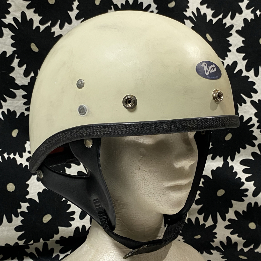 66' BUCO PROTECTOR ハーフヘルメット リブ付モール! ☆60年代 66' BUCO PROTECTOR ハーフヘルメット リブ付モール! ☆60年代