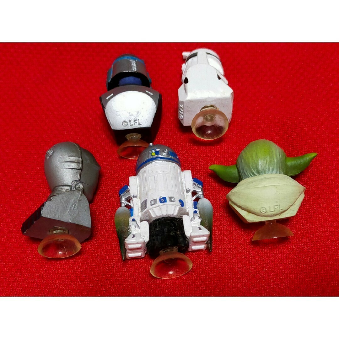 ③◇ スターウォーズ ◇ 吸盤フィギュア 5個セット ◇ STAR