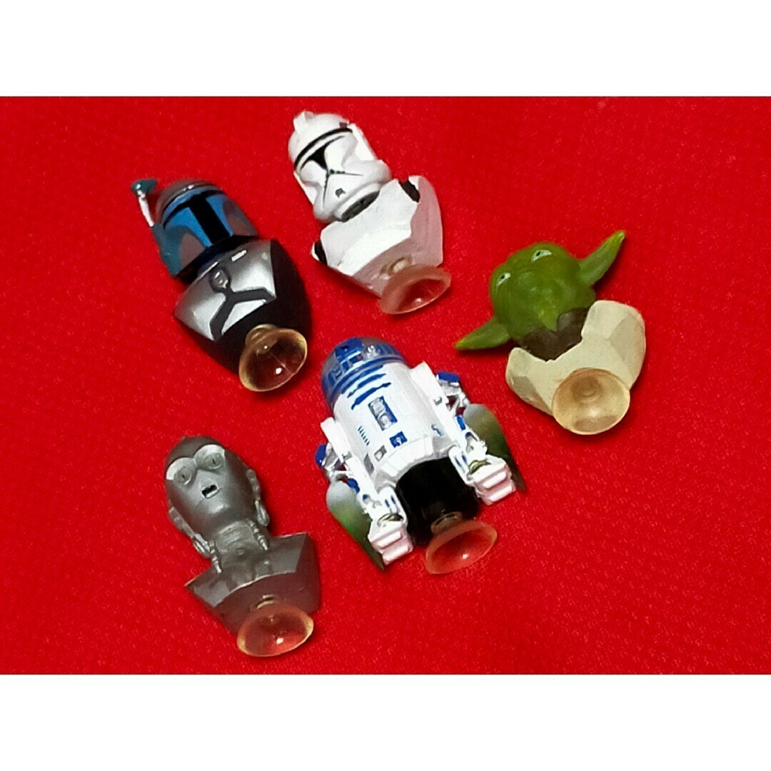 ③◇ スターウォーズ ◇ 吸盤フィギュア 5個セット ◇ STAR
