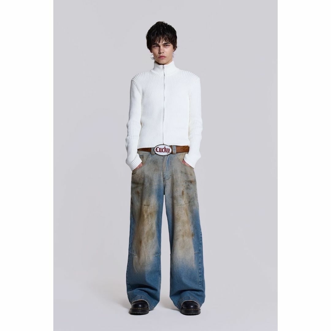 Jaded London 色褪せ デニム JADED LONDON(ジェイディッド ロンドン) メンズ トップス（JADED