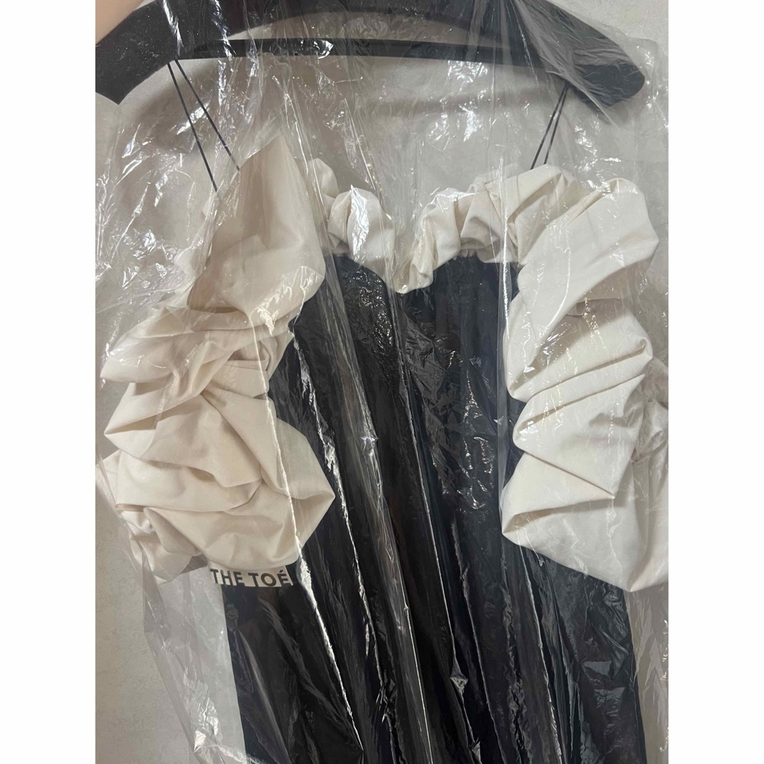 THE TOE ERIE FRILLS ONEPIECE ベージュ THE TOE ERIE FRILLS ONEPIECE ベージュ