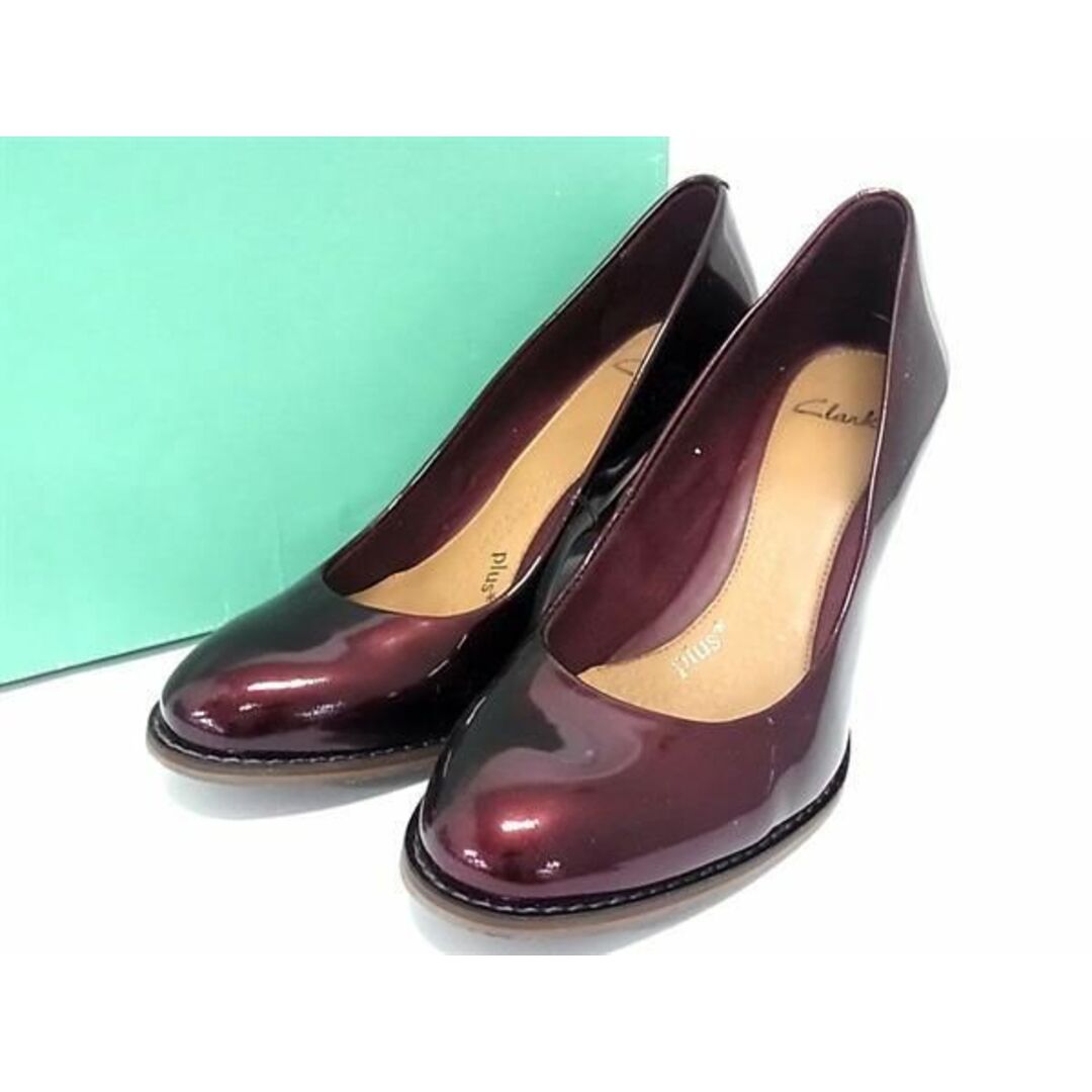 Clarks クラークス パテントレザー ヒール パンプス 表記サイズ4 Clarks クラークス パテントレザー ヒール パンプス 表記サイズ4