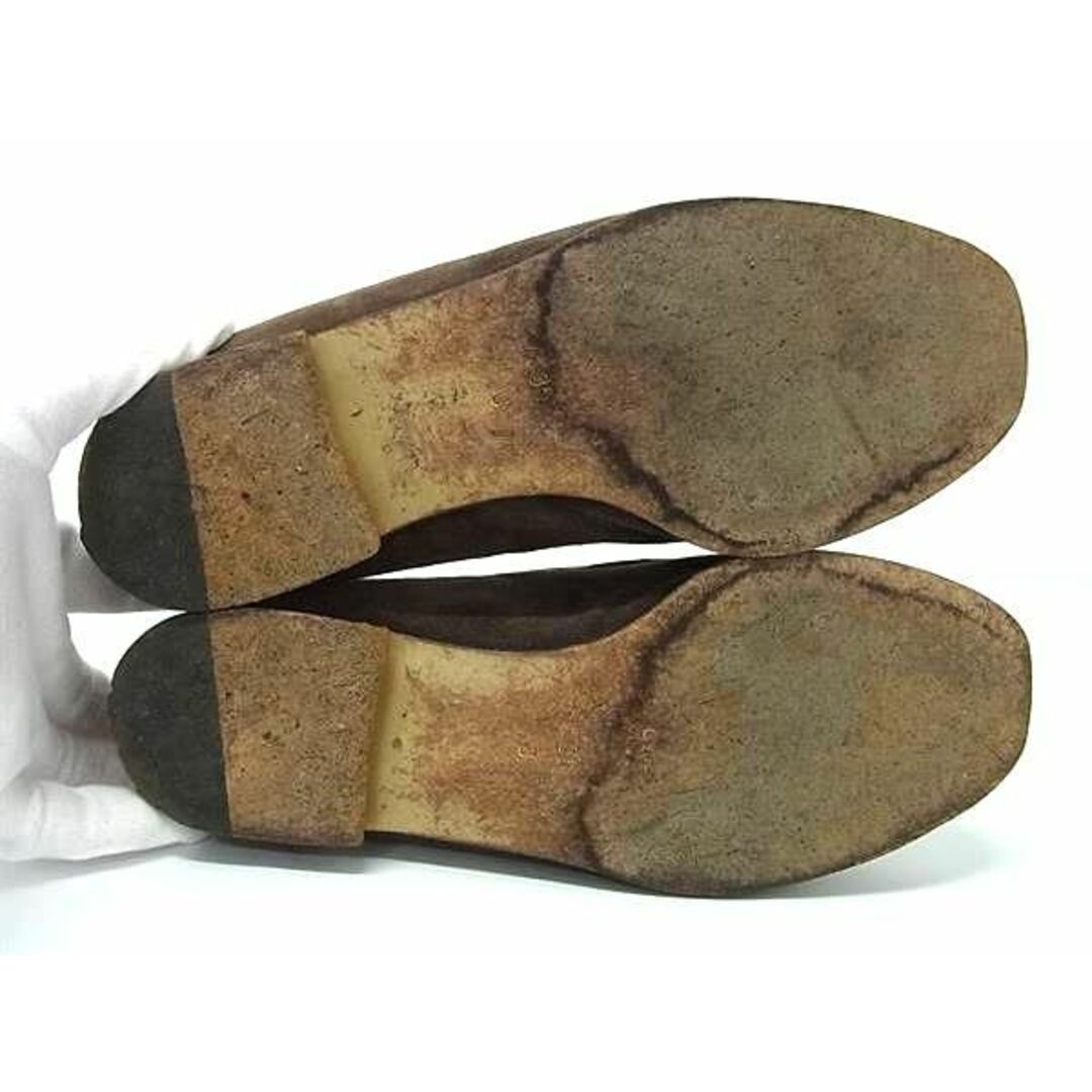 GUCCI - GUCCI グッチ メタルプレート スエード ローファー 表記 GUCCI - GUCCI グッチ メタルプレート スエード ローファー 表記