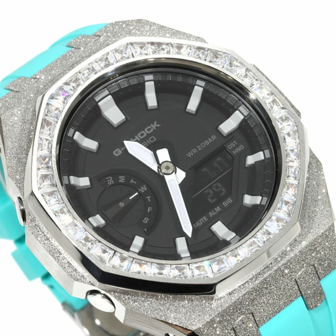 G-SHOCK - G-SHOCK GA2100 カスタム フロステッド バゲットCZ G-SHOCK - G-SHOCK GA2100 カスタム フロステッド バゲットCZ
