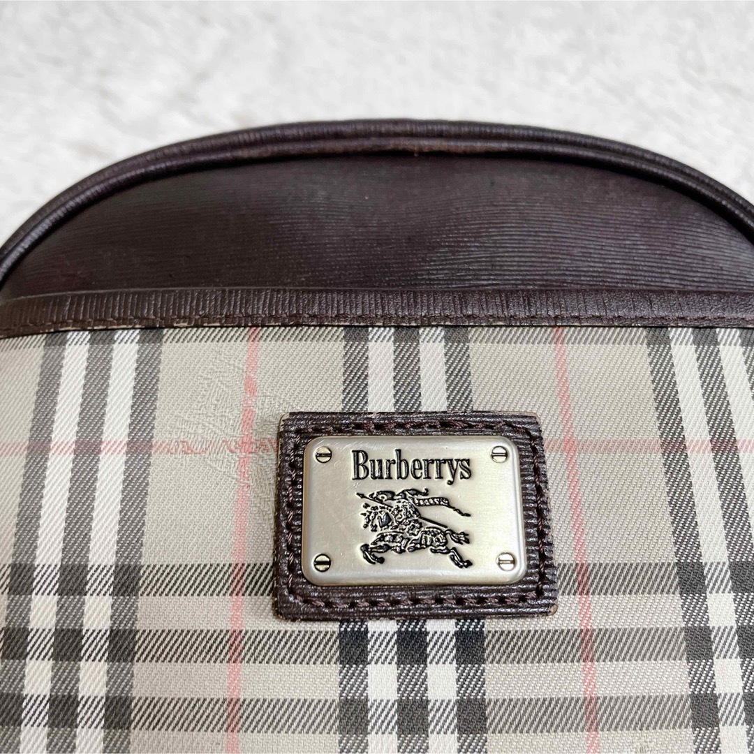 BURBERRY - 美品 BURBERRY ホースロゴ プレート ノバチェック BURBERRY - 美品 BURBERRY ホースロゴ プレート ノバチェック