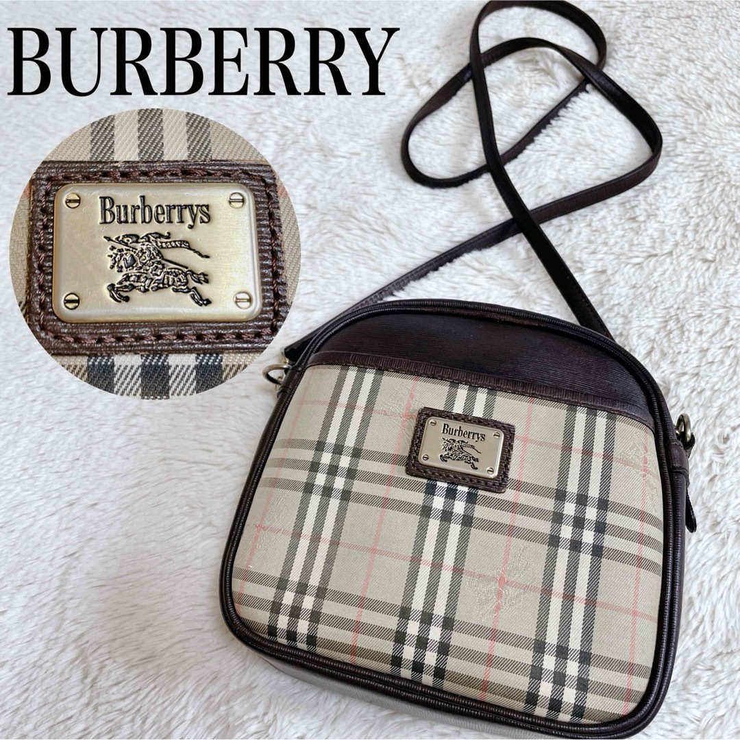 BURBERRY - 美品 BURBERRY ホースロゴ プレート ノバチェック BURBERRY - 美品 BURBERRY ホースロゴ プレート ノバチェック