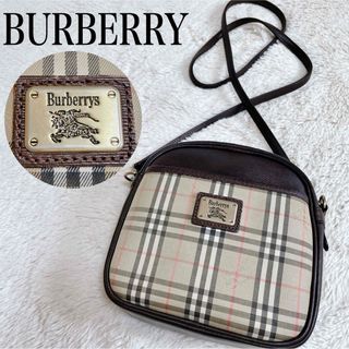 BURBERRY - 美品 BURBERRY ホースロゴ プレート ノバチェック BURBERRY - 美品 BURBERRY ホースロゴ プレート ノバチェック