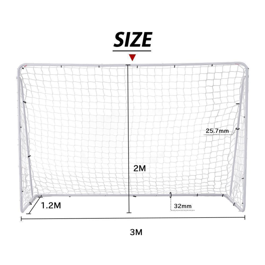 2台 フットサルゴール 3m×2m 公式サイズ キャリーバッグ付 練習 2台 フットサルゴール 3m×2m 公式サイズ キャリーバッグ付 練習