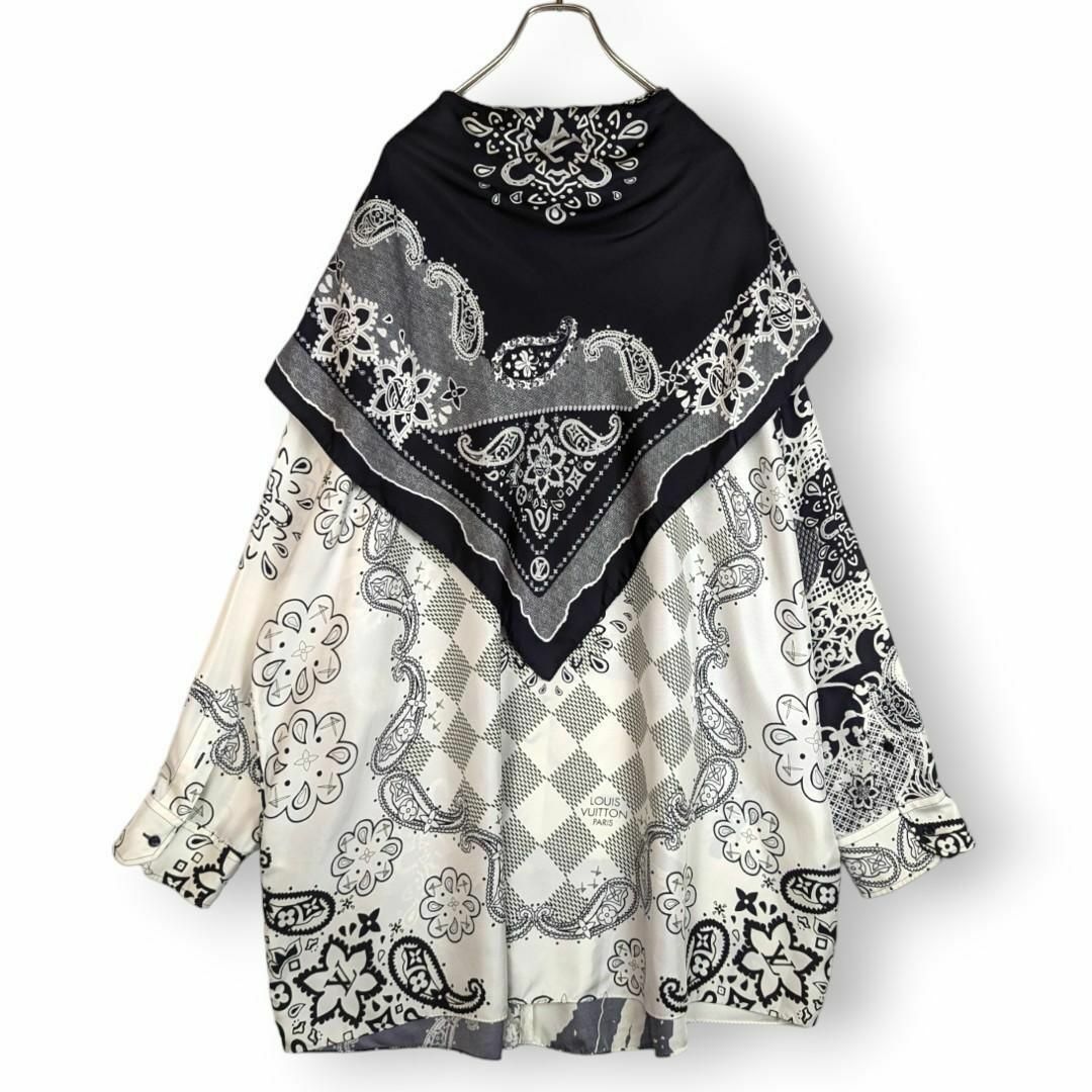 LOUIS VUITTON - 【美品】ルイヴィトン シルク ロング スカーフ LOUIS VUITTON - 【美品】ルイヴィトン シルク ロング スカーフ