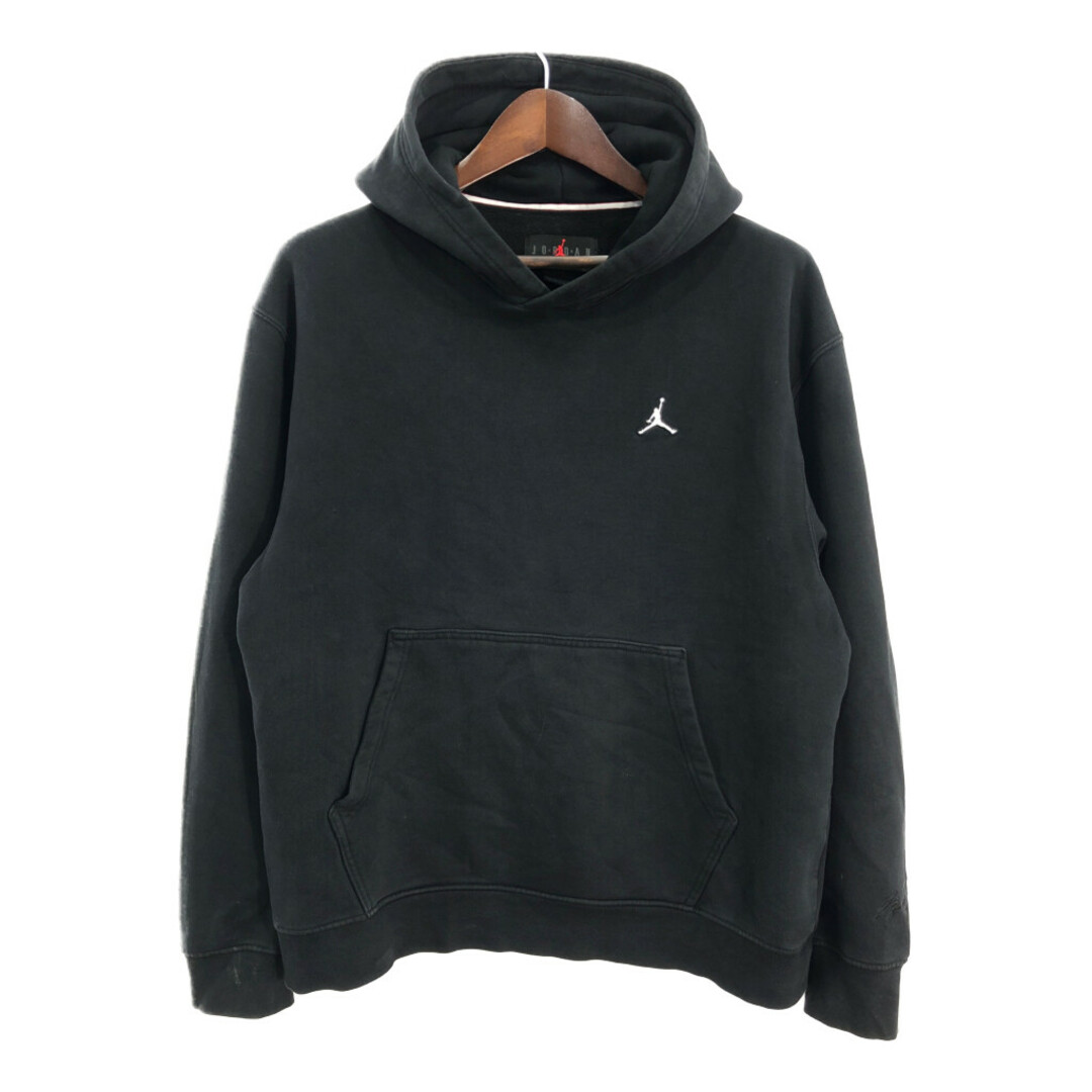 AIR JORDAN エアジョーダン パーカー ワンポイントロゴ ブラック AIR JORDAN エアジョーダン パーカー ワンポイントロゴ ブラック