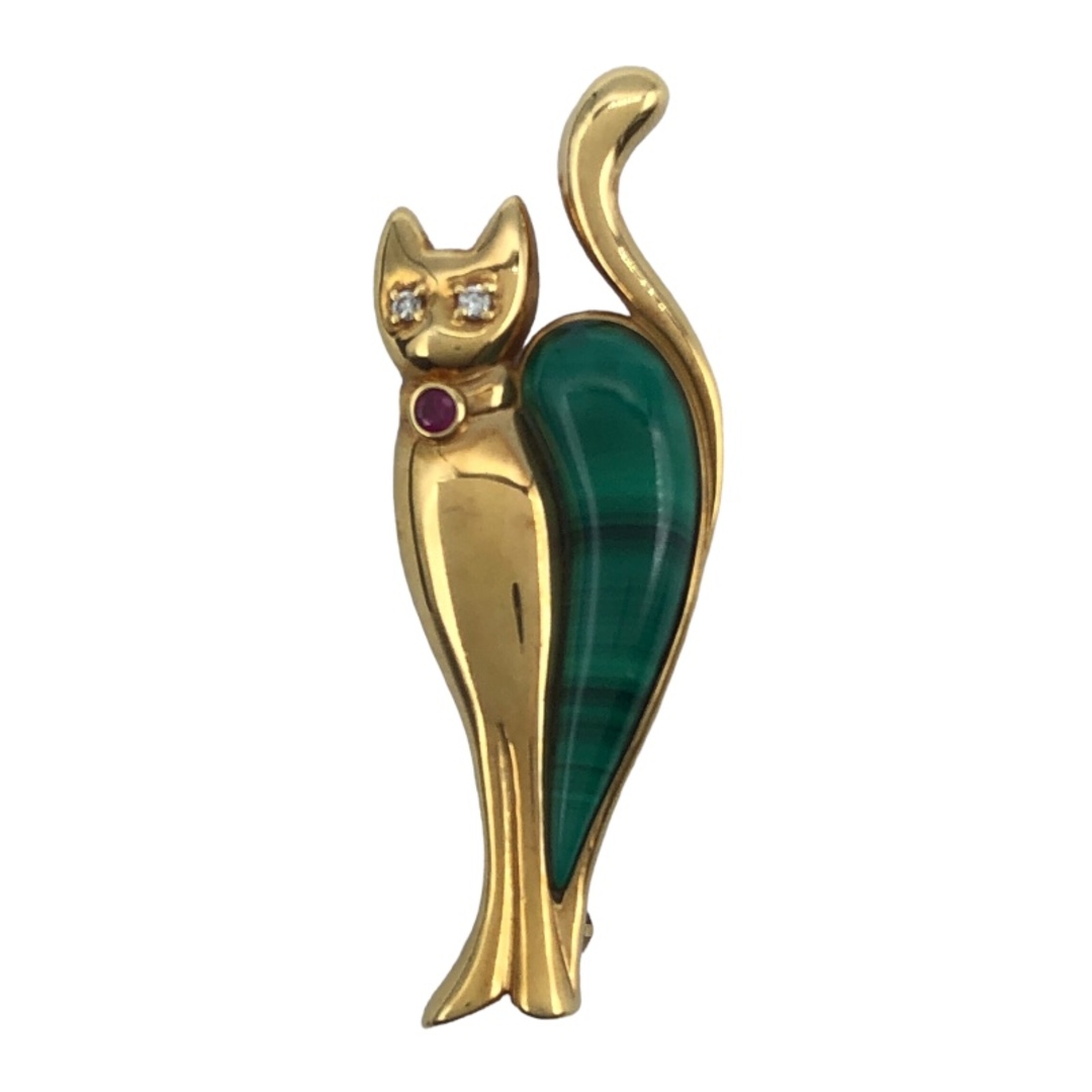 TASAKI - 　タサキ TASAKI 猫ブローチ K18YG ジュエリー