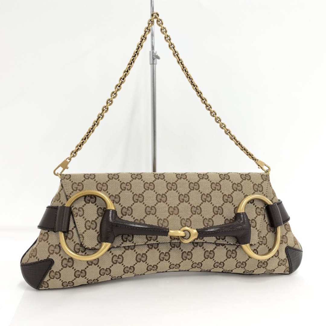 GUCCI - GUCCI チェーンショルダーバッグ ホースビット 120134の GUCCI - GUCCI チェーンショルダーバッグ ホースビット 120134の