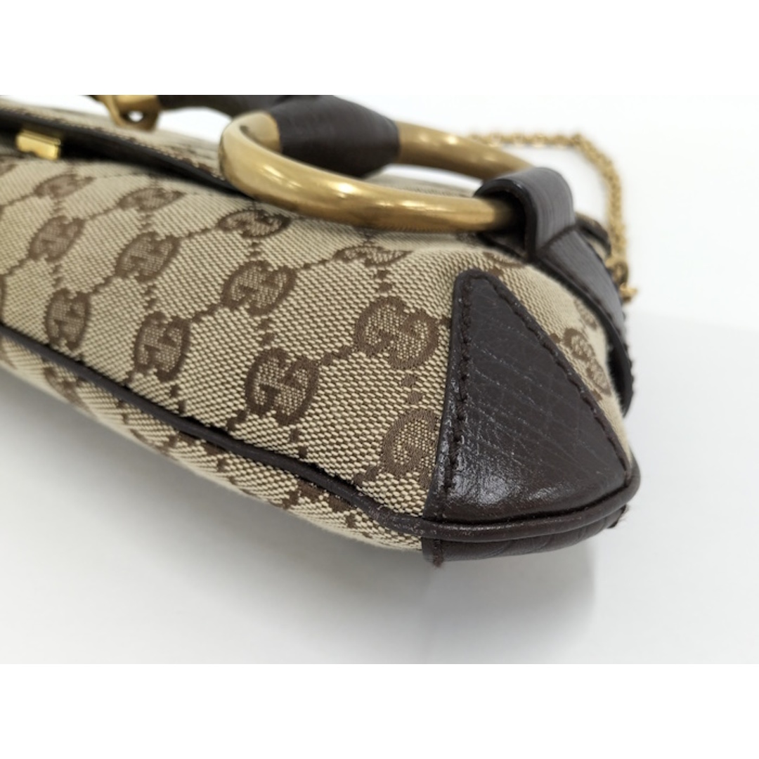 GUCCI - GUCCI チェーンショルダーバッグ ホースビット 120134の GUCCI - GUCCI チェーンショルダーバッグ ホースビット 120134の