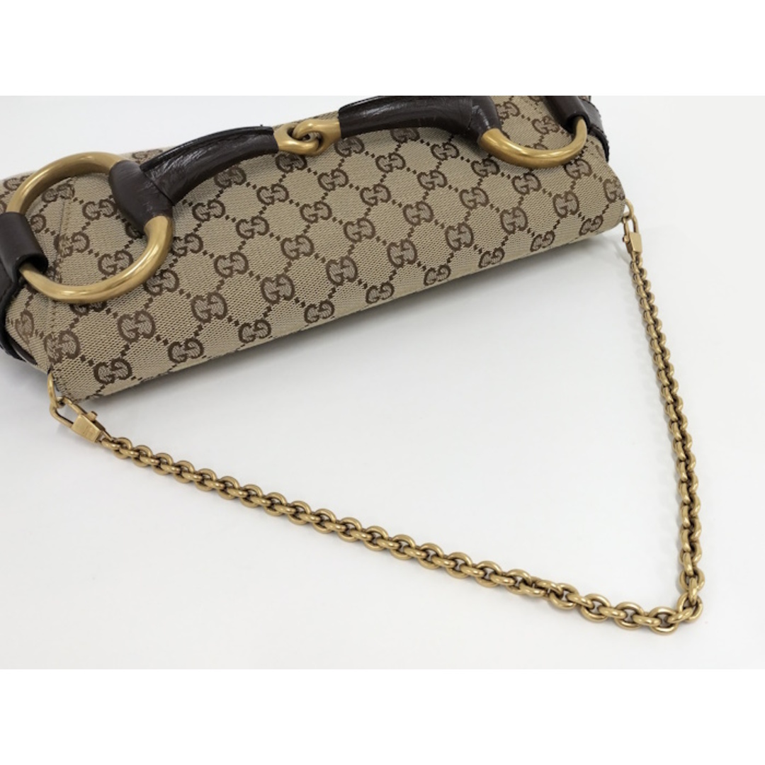 GUCCI - GUCCI チェーンショルダーバッグ ホースビット 120134の GUCCI - GUCCI チェーンショルダーバッグ ホースビット 120134の