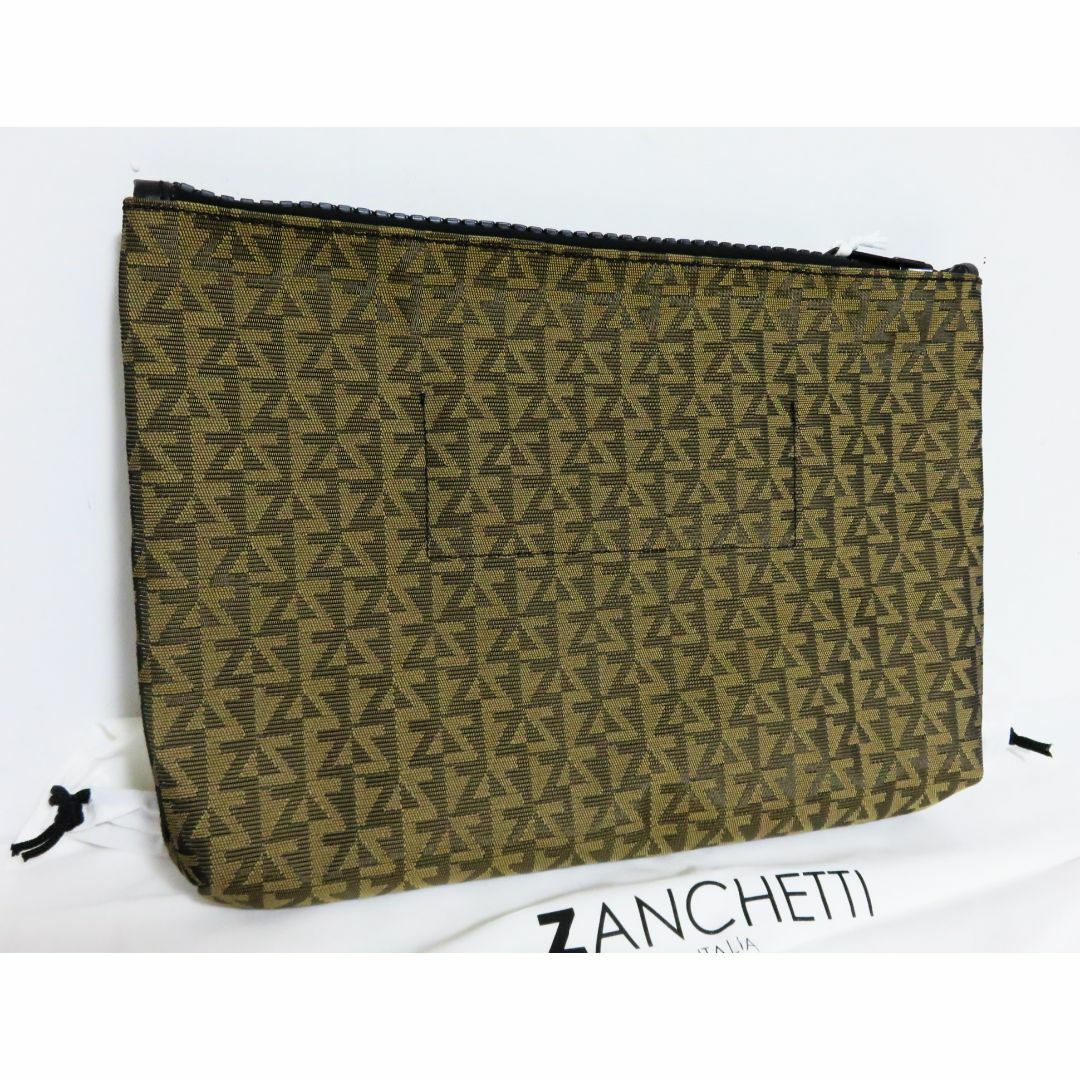 定価3.9万 新品 ZANCHETTI クラッチバッグ ブラウン イタリア製 定価3.9万 新品 ZANCHETTI クラッチバッグ ブラウン イタリア製