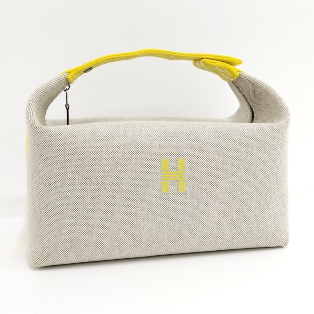 HERMES - HERMES ブリッドアブラックGM ハンドバッグ イエロー ベージュ