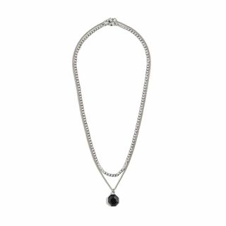 エイチアンドエム(H&M)のH&M ペンタゴンペンダントトップ付き ネックレス 2本セット シルバー 新品(ネックレス)