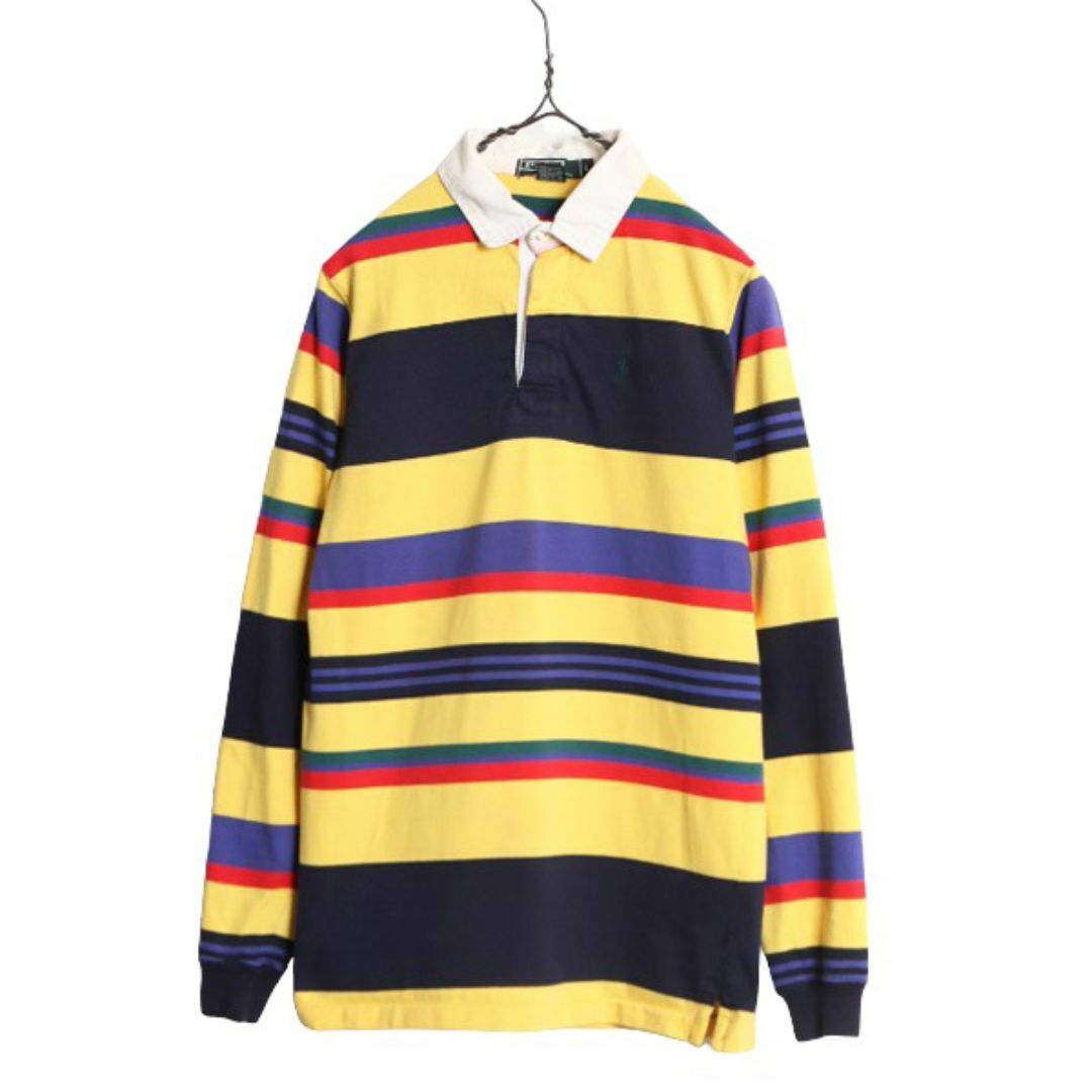 人気メーカー・ブランド XS メンズ L キッズ シャツ ラガー 長袖 ボーダー ラルフローレン ポロ USA製 90s - Lauren Ralph 程/ shop|ラルフローレンならラクマ ロングハイズ's ショップ ヴィンテージ 古着 by ラグビーの通販 マルチカラー 長袖シャツ オールド 90年代 トップス