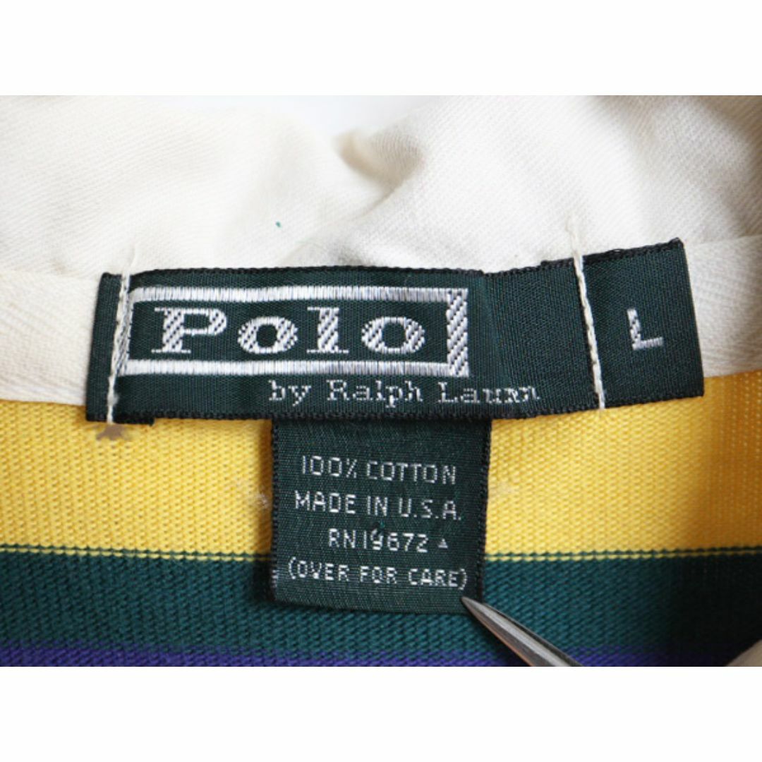 Ralph Lauren - 90s USA製 ポロ ラルフローレン ボーダー 長袖 Ralph Lauren - 90s USA製 ポロ ラルフローレン ボーダー 長袖