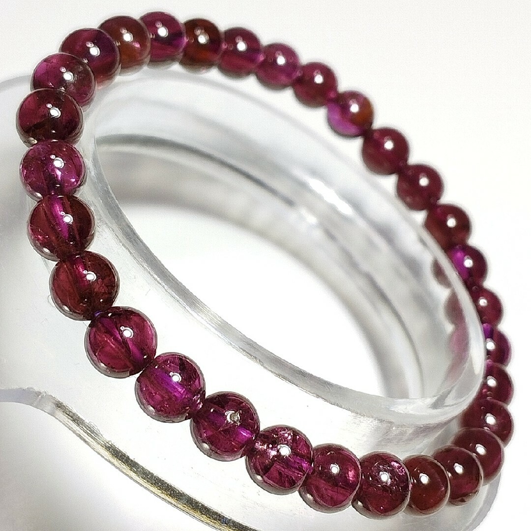 楽天市場】ロードライトガーネット ブレスレット 7.5mm 17cm