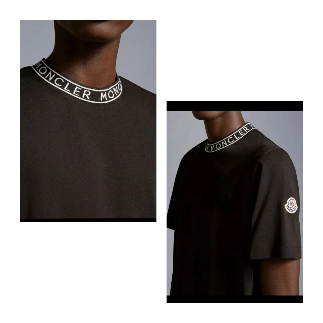 MONCLER - ⭐︎未使用⭐︎ モンクレール ネックロゴ Tシャツ Sの MONCLER - ⭐︎未使用⭐︎ モンクレール ネックロゴ Tシャツ Sの