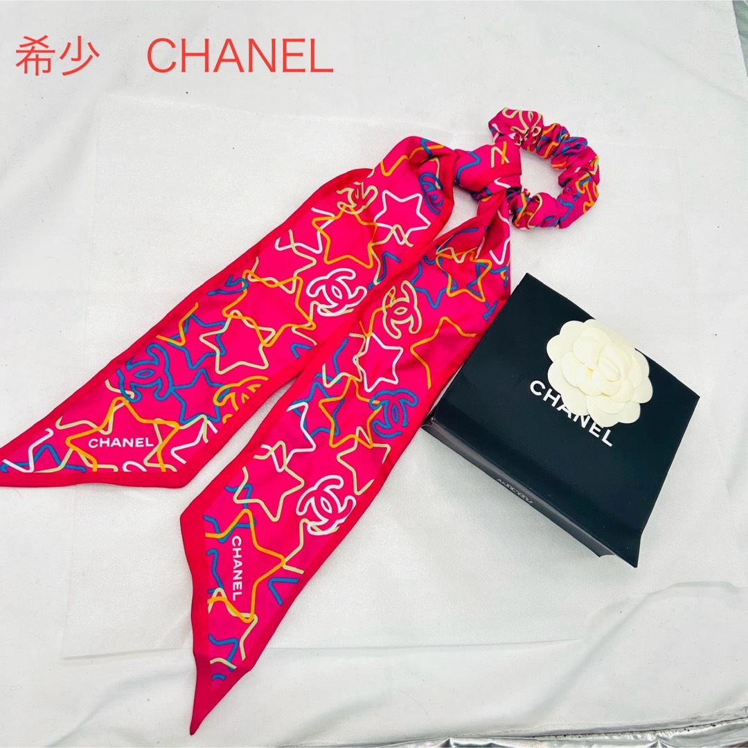 CHANEL - 希少 CHANEL シャネル リボン シュシュ ココマーク CHANEL - 希少 CHANEL シャネル リボン シュシュ ココマーク