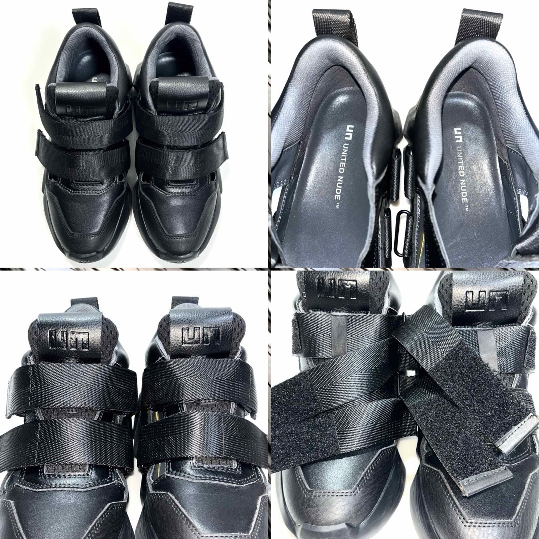 UNITED NUDE - UNITED NUDE Space Kick 厚底 スニーカー 黒 23cm UNITED NUDE - UNITED NUDE Space Kick 厚底 スニーカー 黒 23cm