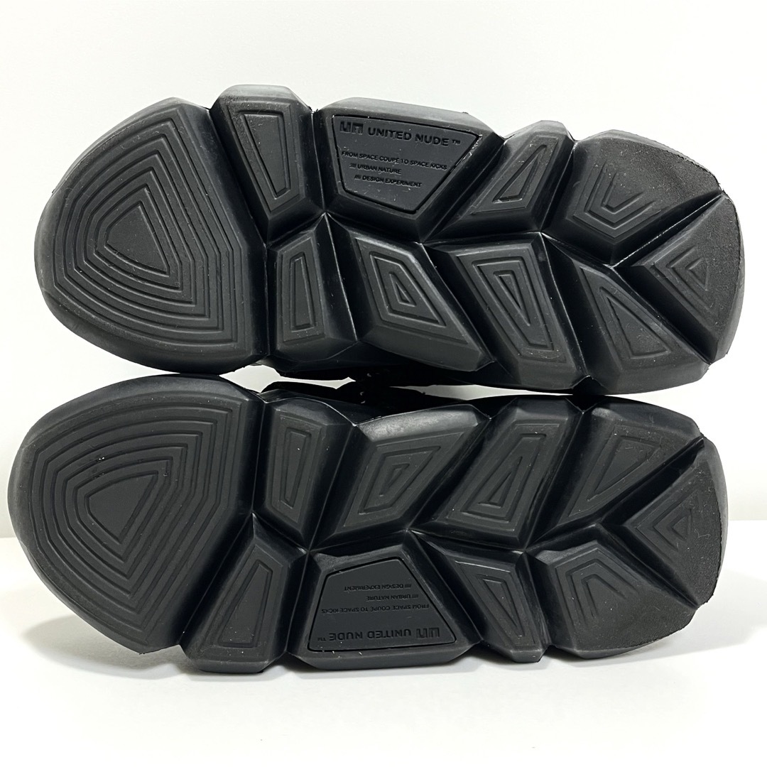 UNITED NUDE - UNITED NUDE Space Kick 厚底 スニーカー 黒 23cm UNITED NUDE - UNITED NUDE Space Kick 厚底 スニーカー 黒 23cm