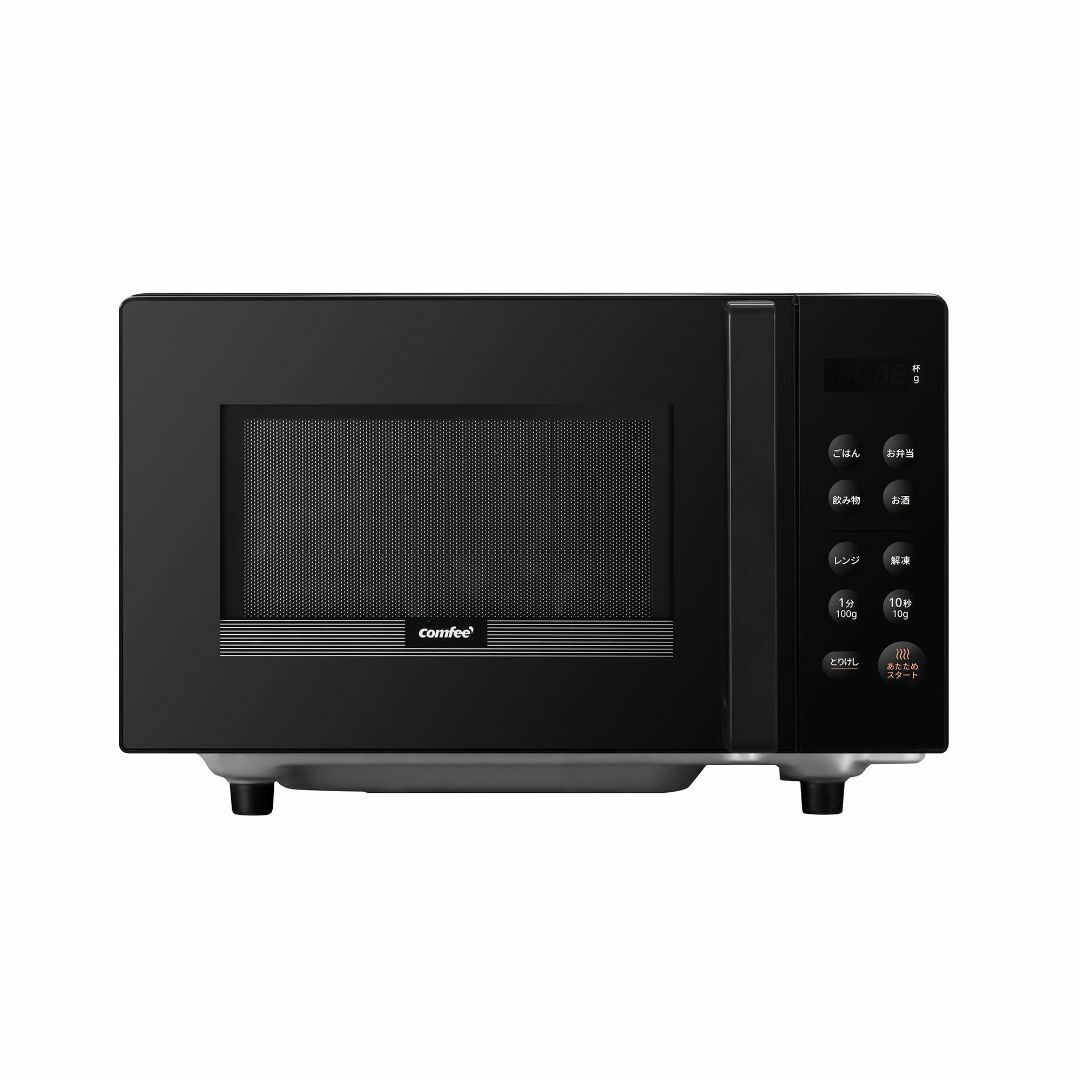 Amazon | COMFEE' 電子レンジ16L フラットテーブル ヘルツフリー 全国対応 単機能 自動メニュー搭載 一人暮らし 自動あたため  CF-EM202-BK 【メーカー保証1年】 ブラック | COMFEE' | 電子レンジ調理用品 通販