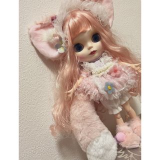 アイシードール　　猫　ブライス　アウトフィット　着ぐるみ　人形　カスタムドール(人形)