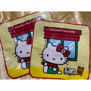 サンリオ(サンリオ)のnichbei Hello kitty 非売品　タオルハンカチ2枚セット(ハンカチ)