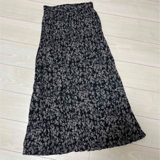 センスオブプレイスバイアーバンリサーチ(SENSE OF PLACE by URBAN RESEARCH)のSENSE OF PLACE レディース　FREE スカート花柄　小花　ブラック(ロングスカート)