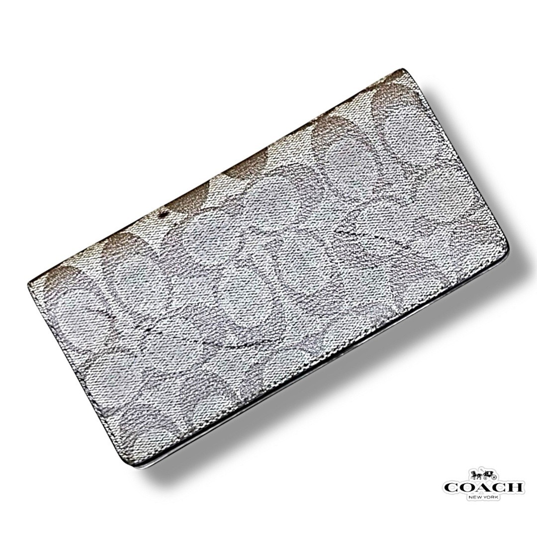 COACH(コーチ)の中古品 C COACH カードケース 財布 ブラウン 女性 ブランド コーチ レディースのファッション小物(財布)の商品写真