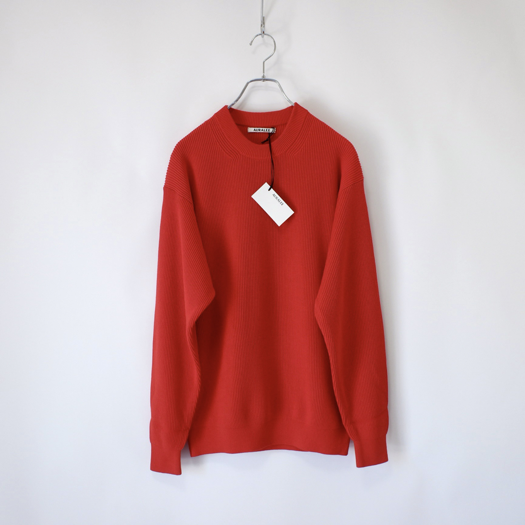 AURALEE - auralee super hard twist rib knit レッドの通販 by AURALEE - auralee super hard twist rib knit レッドの通販 by