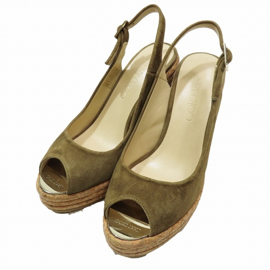 ジミーチュウ JIMMY CHOO スエード ウェッジソール サンダル ジミーチュウ JIMMY CHOO スエード ウェッジソール サンダル