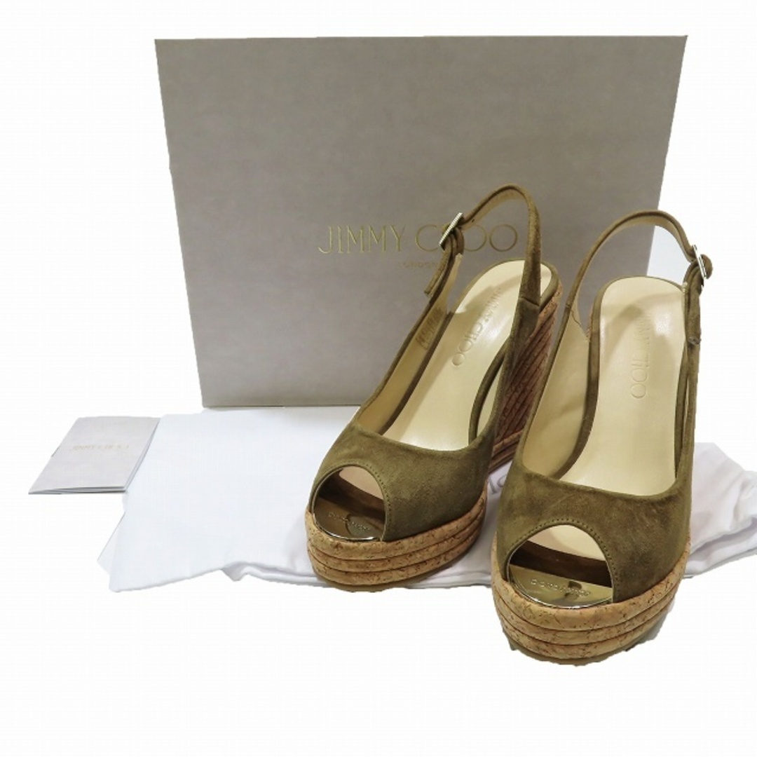ジミーチュウ JIMMY CHOO スエード ウェッジソール サンダル ジミーチュウ JIMMY CHOO スエード ウェッジソール サンダル