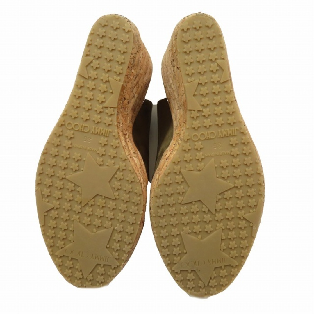 ジミーチュウ JIMMY CHOO スエード ウェッジソール サンダル ジミーチュウ JIMMY CHOO スエード ウェッジソール サンダル