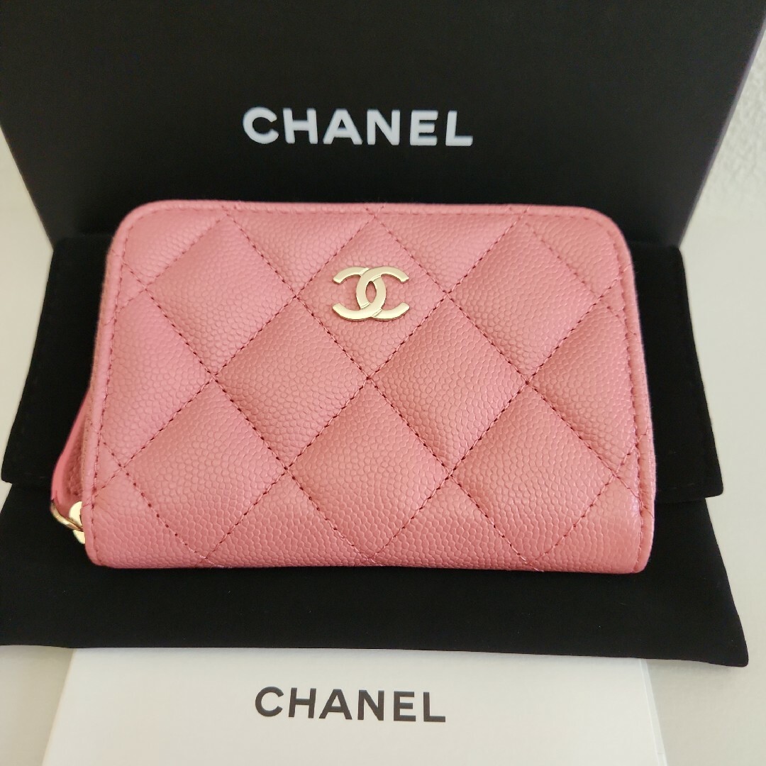 CHANEL シャネル カードケース ココマーク ピンク 未使用 新品 CHANEL シャネル カードケース ココマーク ピンク 未使用 新品