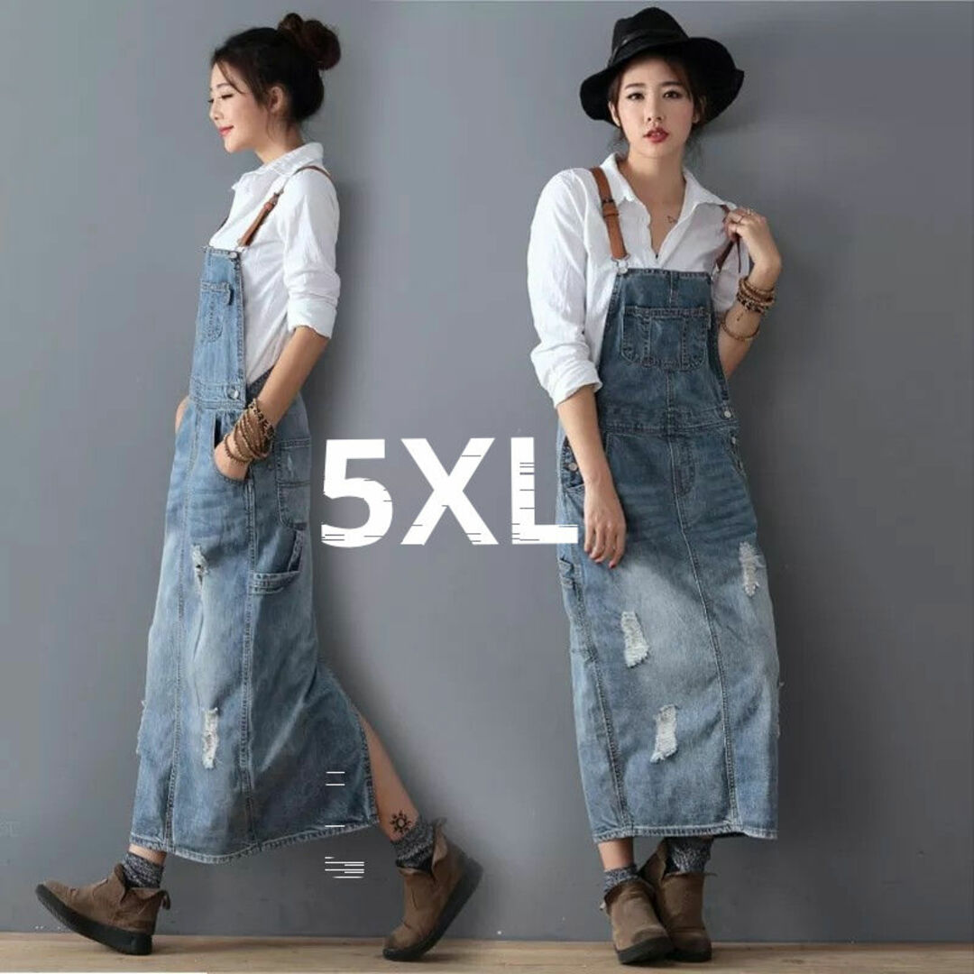 □5XL□デニムサロペット□エプロンスカート□ジャンパー □5XL□デニムサロペット□エプロンスカート□ジャンパー