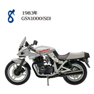 エフトイズコンフェクト(F-toys Confect)のスズキ カタナ GSX1000S(SD) 1/24 #8 1983年 エフトイズ(模型/プラモデル)